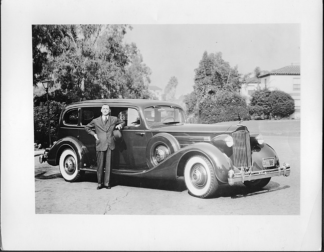 1935 Packard limousine with Augusto Rosso, Italian ambassador to the United States