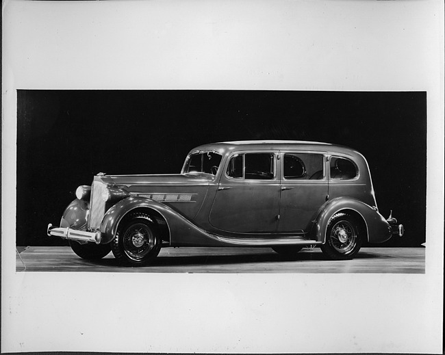 1935 Packard limousine, nine-tenths left side view