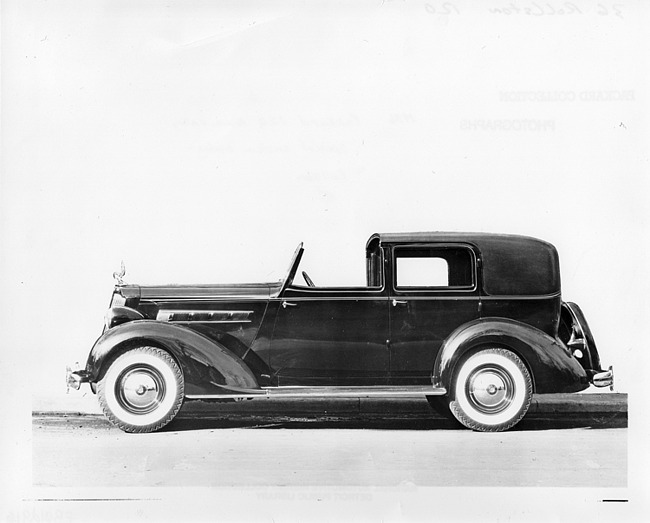 1936 Packard town car, left side view