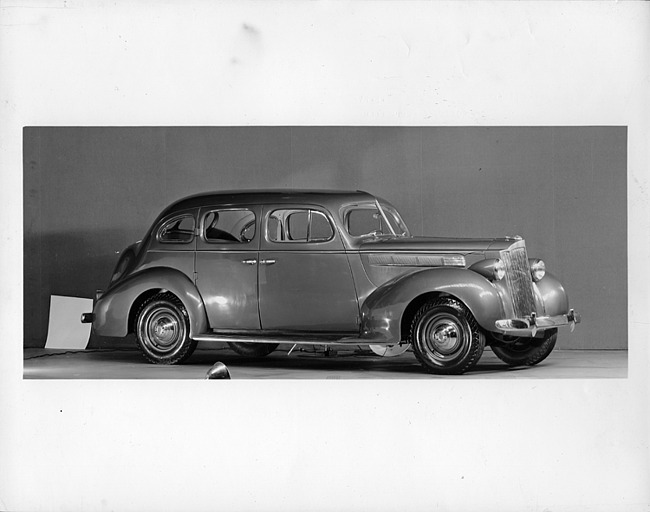 1938 Packard touring sedan, seven-eights right side view