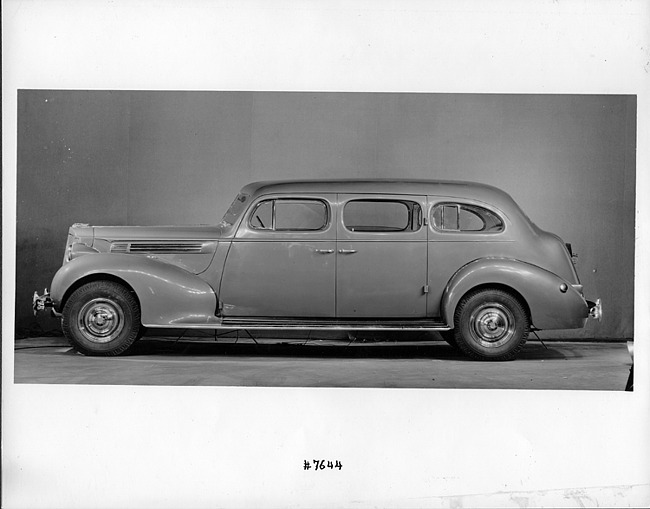 1939 Packard touring sedan, left side view