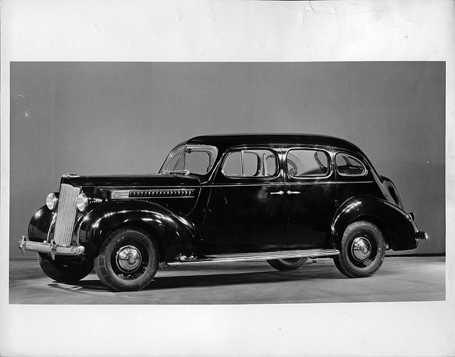 1939 Packard touring sedan, seven-eights left side view