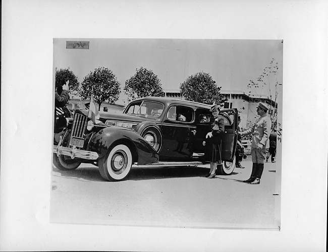 1939 Packard touring sedan and Lillian Somoza, daughter of Nicaraguan dictator