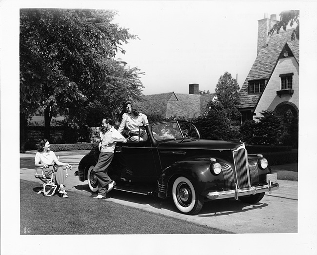 1941 Packard deluxe convertible coupe at Packard Proving Grounds