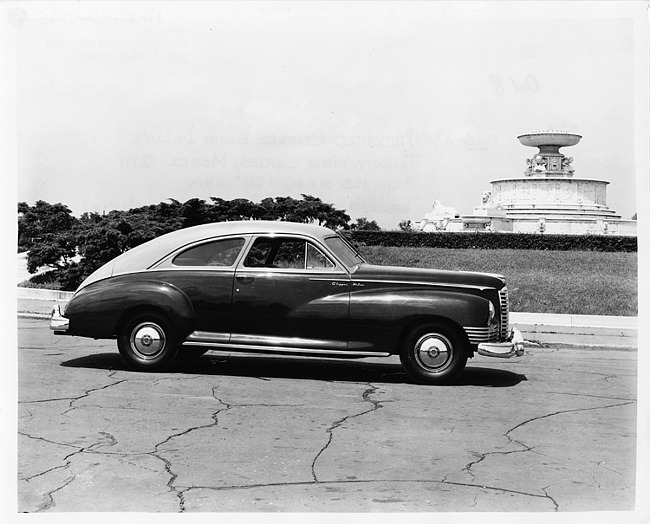 1946 Packard club sedan, right side view