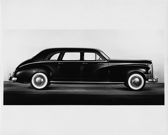 1947 Packard sedan, right side view