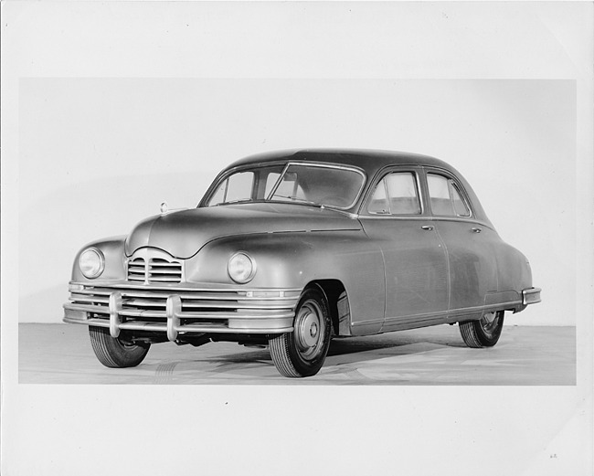 1948 Packard sedan, three-quarter left side view