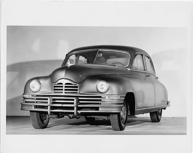 1948 Packard sedan, three-quarter front left view