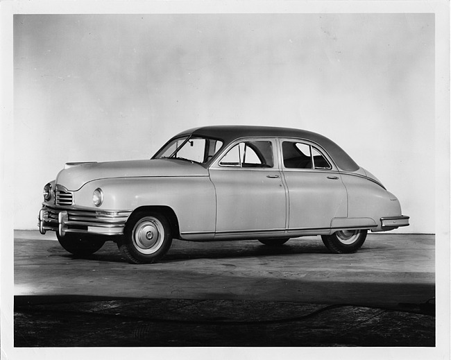 1948 Packard sedan, nine-tenths right side view