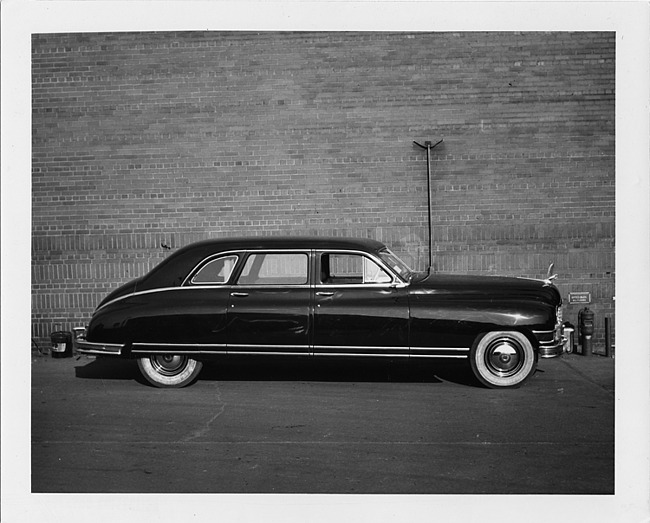 1948 Packard custom sedan, right side view