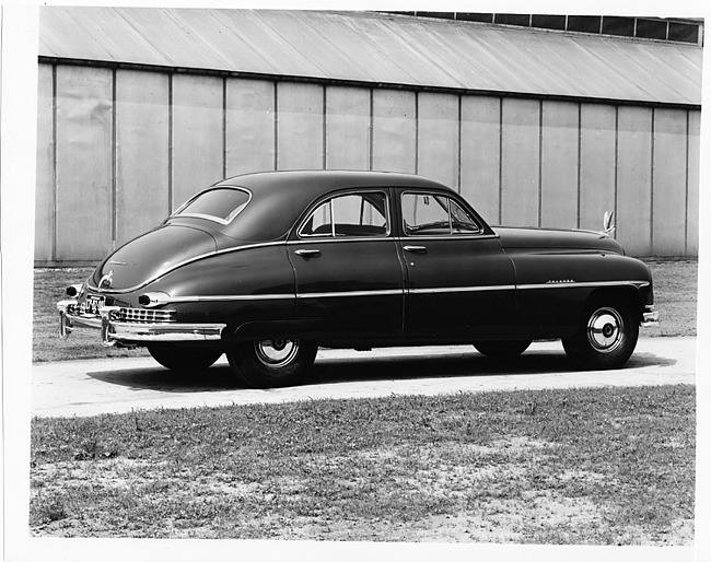 1949 Packard sedan, seven-eights rear left view