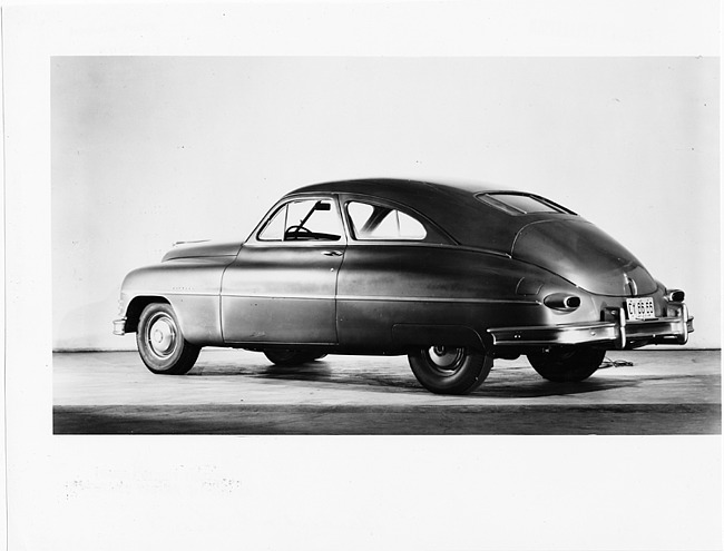 1949 Packard sedan, seven-eights rear right view