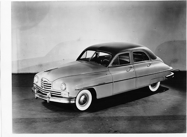1949 Packard sedan, three-quarter left side view