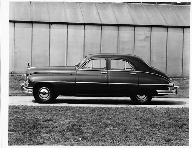 1949 Packard sedan, left side view