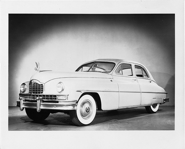 1949 Packard sedan, three-quarter left front view