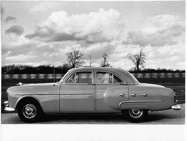 1951 Packard sedan, left side view
