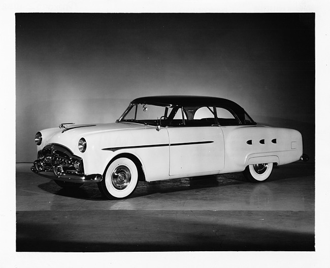 1952 Packard Mayfair sport coupe, three-quarter left side view