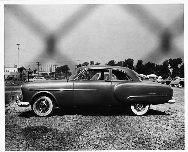 1952 Packard sedan, left side view