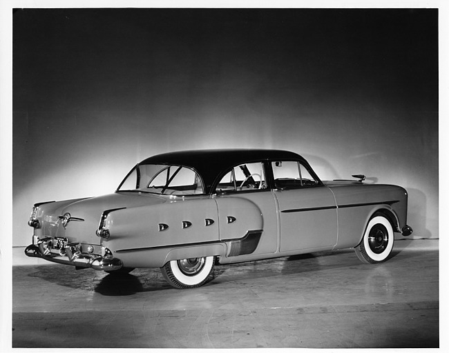 1952 Packard sedan, seven-eights rear right side view