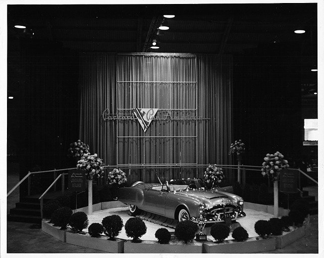 1952 Packard Pan American sports car at Los Angeles Autorama