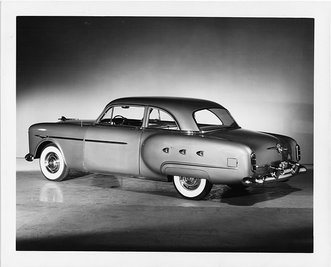 1952 Packard 2-door sedan, seven-eights left rear view