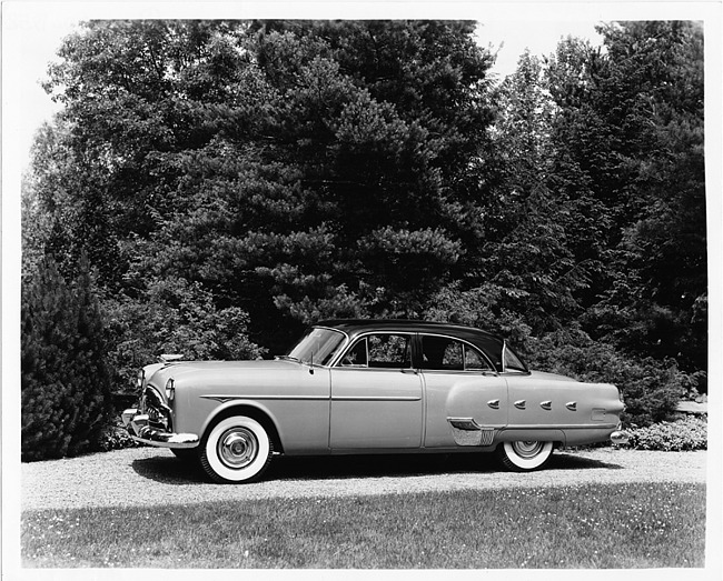 1952 Packard touring sedan, nine-tenths left side view