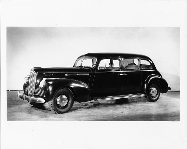 1942 Packard sedan, seven-eights left side view