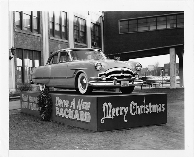 1953 Packard touring sedan on display