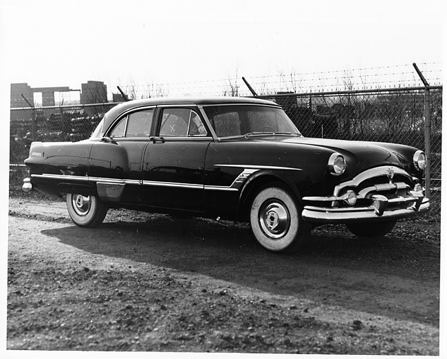 1953 Packard 4-door sedan, seven-eights right side view