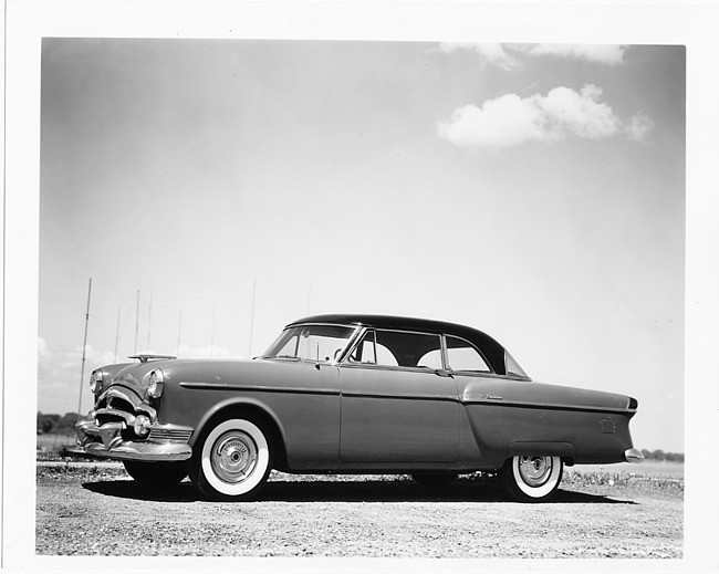 1954 Packard 2-door sedan, nine-tenths left side view