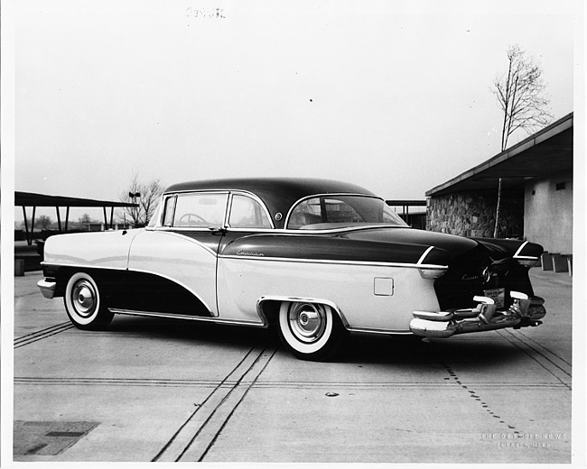 1955 Packard 2-door sedan, seven-eights left rear view