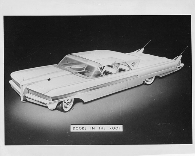 1956 Packard Predictor, three-quarter front left view, concept drawing