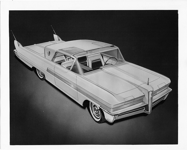 1956 Packard Predictor, three-quarter front right view, concept drawing