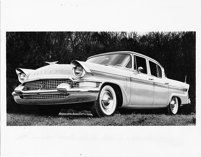 1957 Packard Clipper sedan, three-quarter front left view