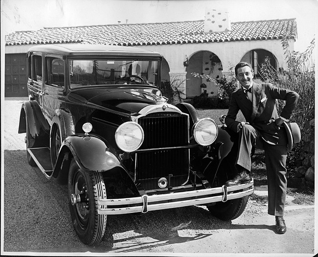 1930 Packard sedan and owner Benito Corona