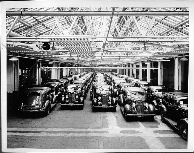 1935 Packard one-twenties waiting for delivery