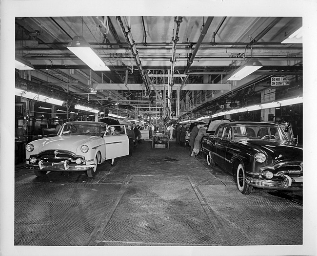 1953 Packard final assembly line
