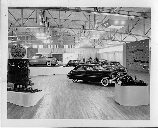 1949 Packards on display for Golden Anniversary