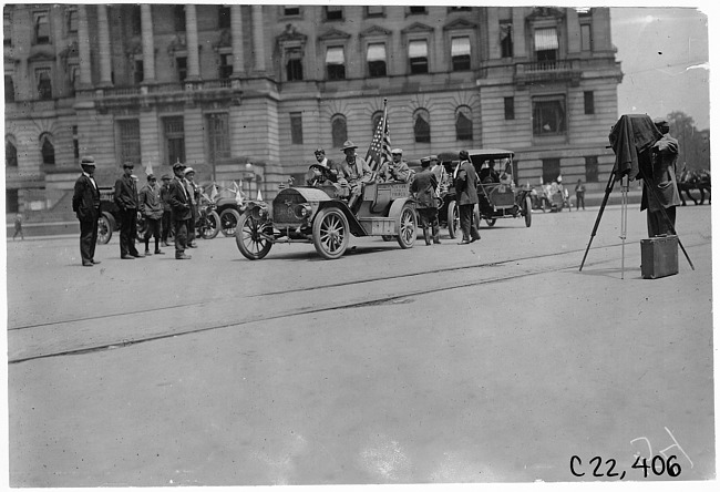 Participating cars in the 1909 Glidden Tour, Detroit, Mich.