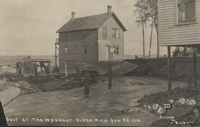 Result of the washout, Alden Mich Aug 25, 1910