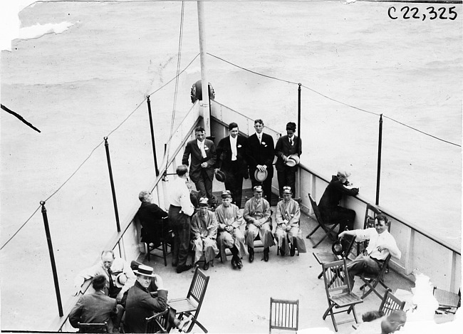 Glidden Tour participants on excursion boat, 1909, Detroit, Mich.