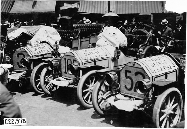 Chalmers-Detroit cars, 1909 Glidden Tour, Detroit, Mich.