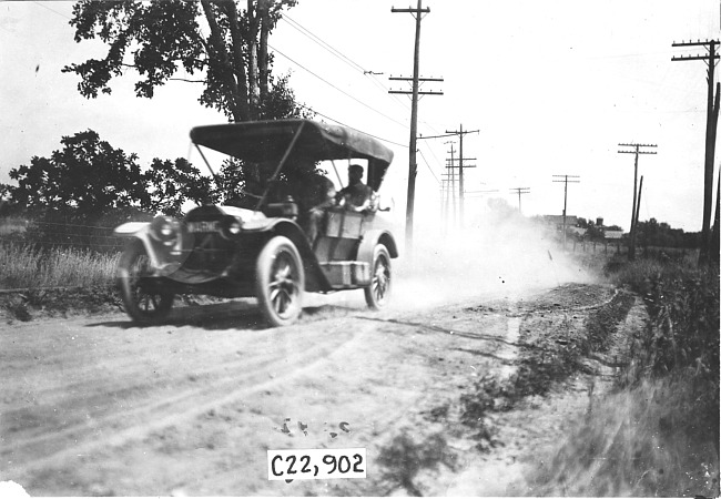Marmon car in route in the 1909 Glidden Tour