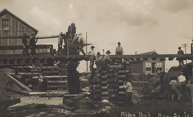 Pere Marquette tracks Alden Mich Aug 26, 1910