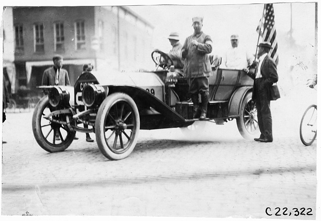 Frank B. Hower and Charles Glidden at the 1909 Glidden Tour