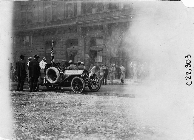 Premier press car at the 1909 Glidden Tour