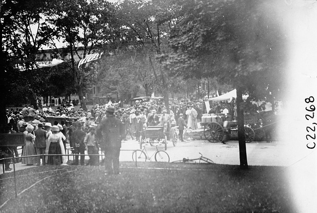 Milwaukee reception at 1909 Glidden Tour
