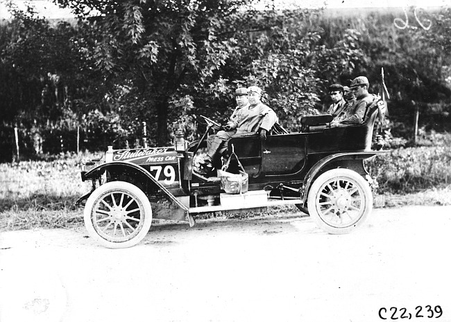 Studebaker press car at the 1909 Glidden Tour