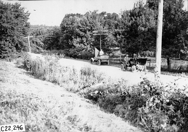 Studebaker press car at the 1909 Glidden Tour