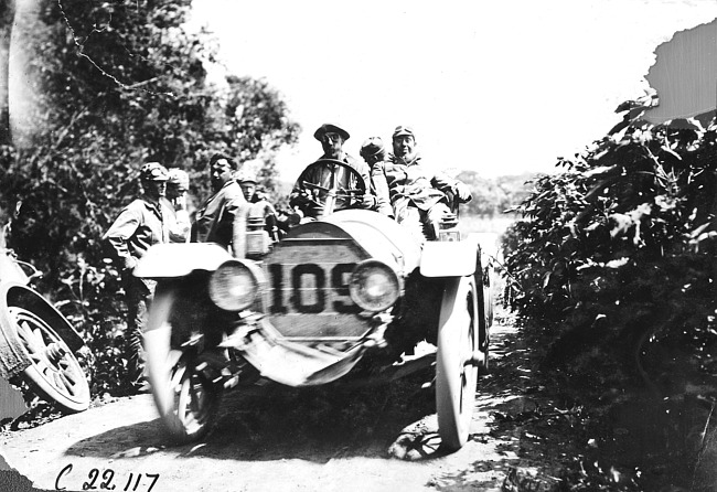 Car #109 at the 1909 Glidden Tour
